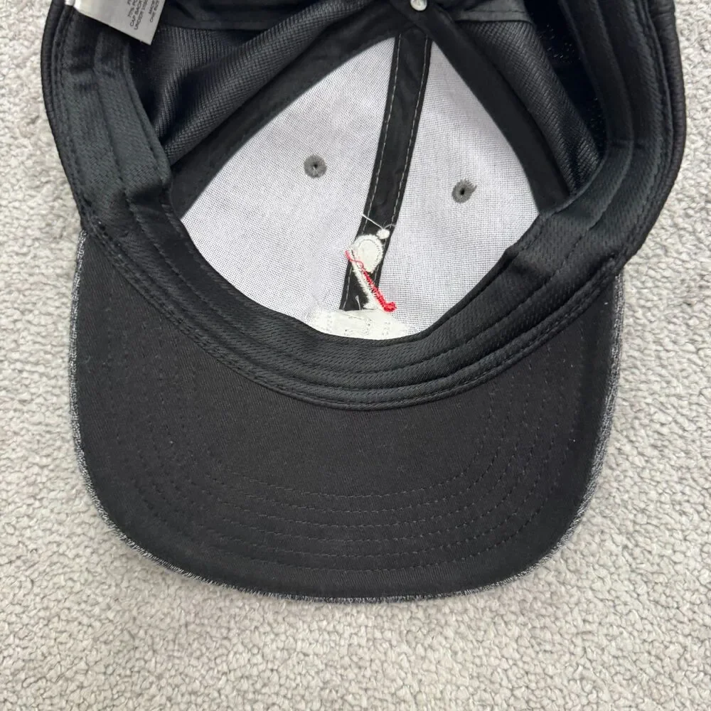 Quake City USA Field Hockey Cap Hat Womens OSFA Gray Black Strapback Performance
